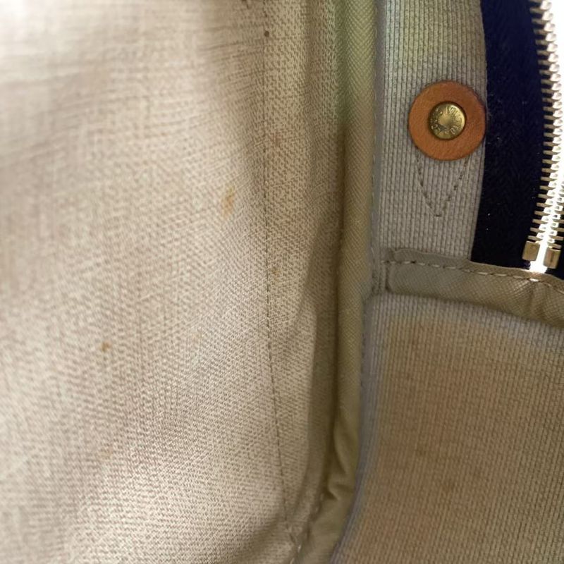 Louis Vuitton Reporter PM Monogram Leather × PVC Brown Shoulder Bag Gold M45254