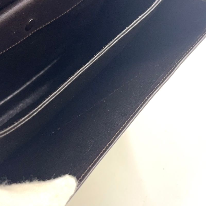 Celine C Saruki Carriage Hardware Leather × Canvas Brown Shoulder Bag Gold