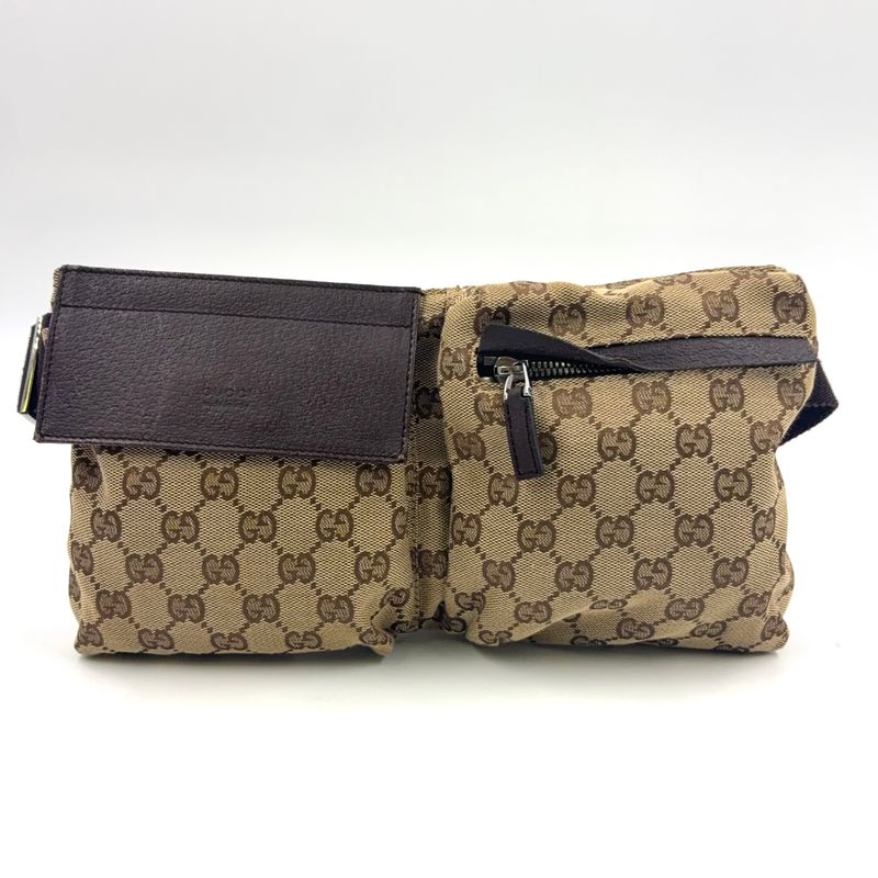 Gucci GG Pattern GG Canvas Leather X Canvas Pink X Beige X Light Pink Body Bag