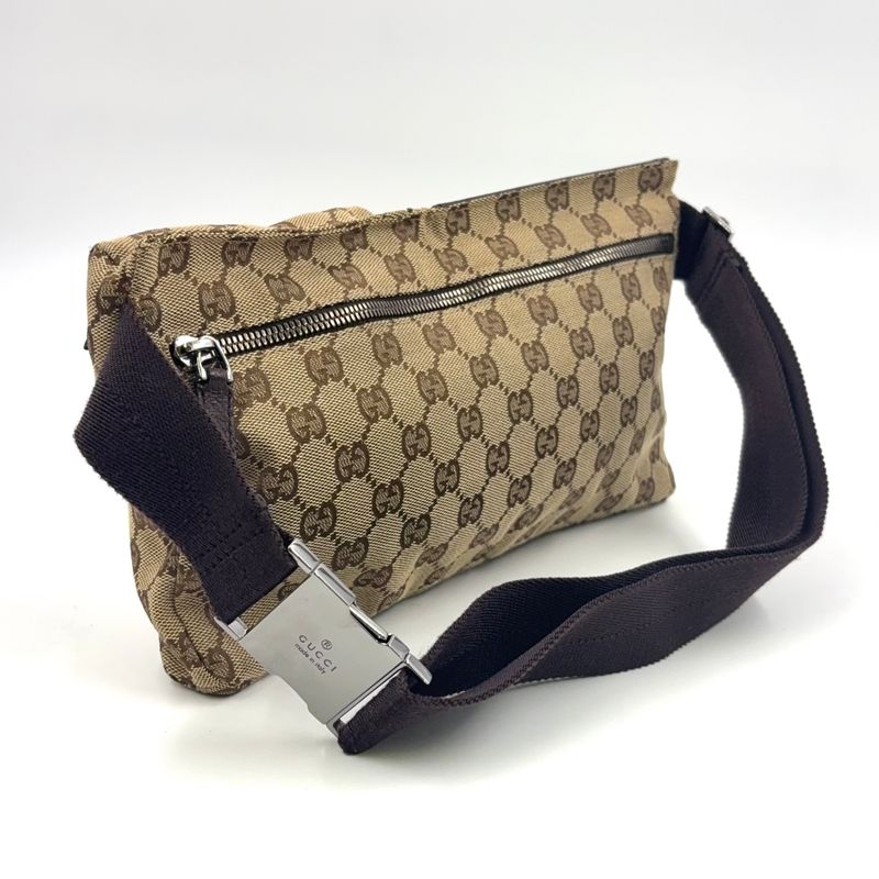 Gucci GG Pattern GG Canvas Leather X Canvas Pink X Beige X Light Pink Body Bag