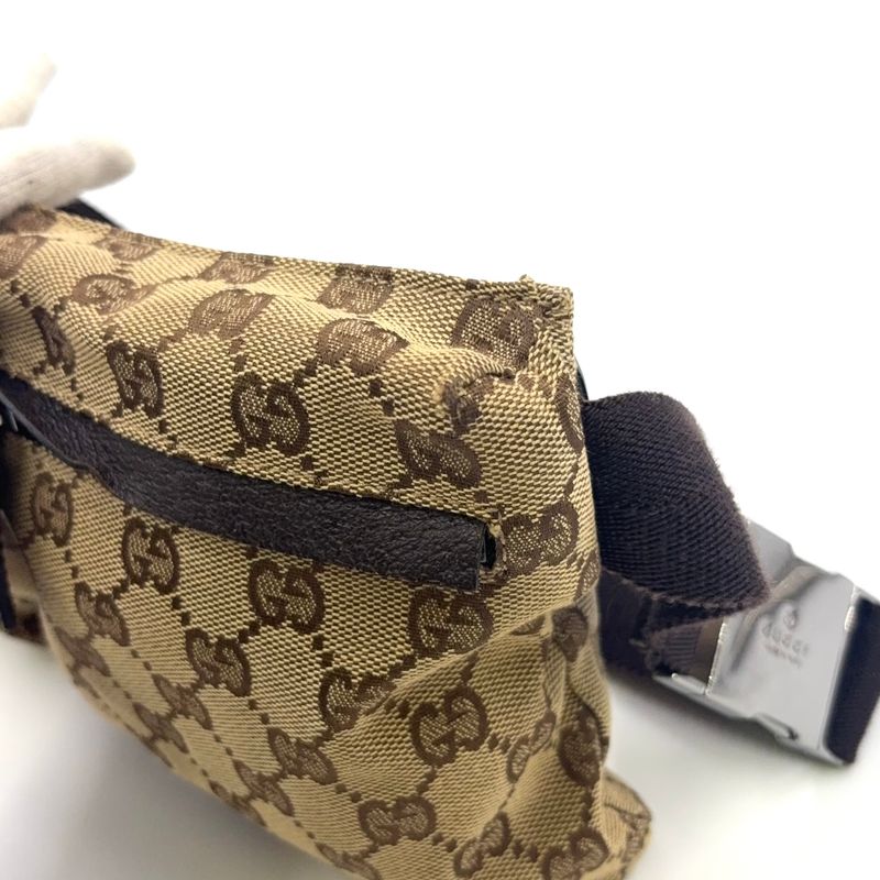 Gucci GG Pattern GG Canvas Leather X Canvas Pink X Beige X Light Pink Body Bag