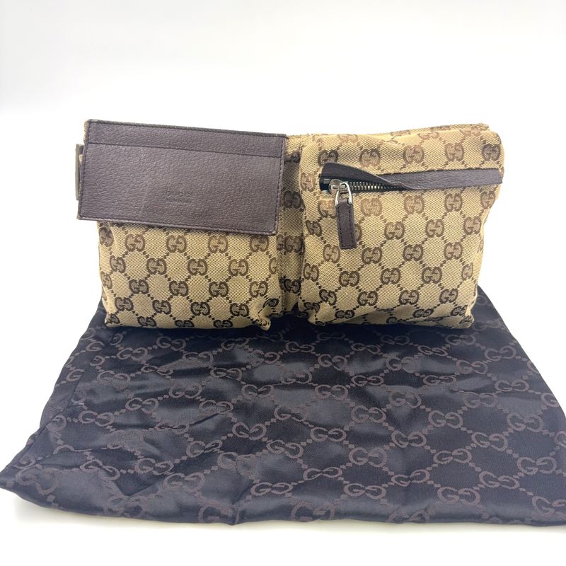 Gucci GG Pattern GG Canvas Leather X Canvas Pink X Beige X Light Pink Body Bag