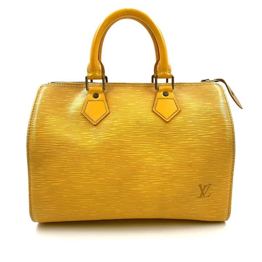 Louis Vuitton Speedy 25 Epi Tassili Yellow Leather Yellow Handbag Gold M43019