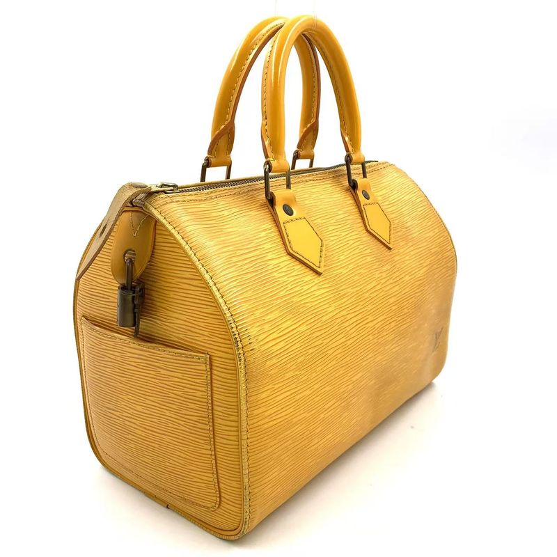 Louis Vuitton Speedy 25 Epi Tassili Yellow Leather Yellow Handbag Gold M43019