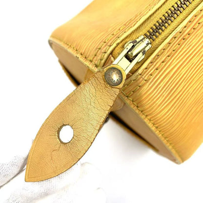 Louis Vuitton Speedy 25 Epi Tassili Yellow Leather Yellow Handbag Gold M43019