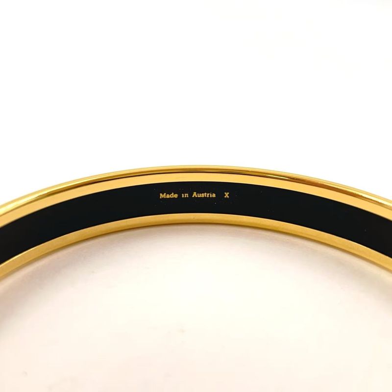Hermes Enamel PM Metal Gold X Multicolor Bangle
