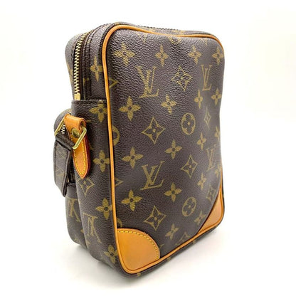 Louis Vuitton Amazon Monogram Leather × PVC Brown Shoulder Bag Gold M45236