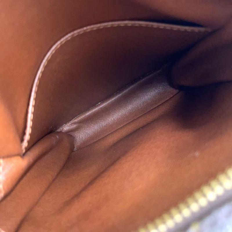 Louis Vuitton Amazon Monogram Leather × PVC Brown Shoulder Bag Gold M45236