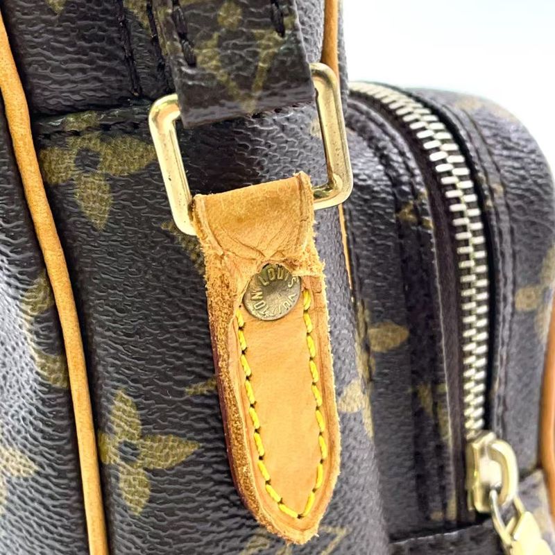 Louis Vuitton Amazon Monogram Leather × PVC Brown Shoulder Bag Gold M45236