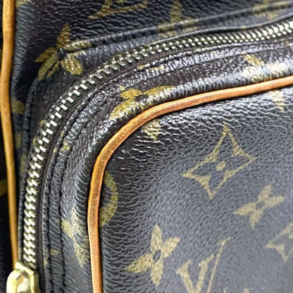 Louis Vuitton Amazon Monogram Leather × PVC Brown Shoulder Bag Gold M45236