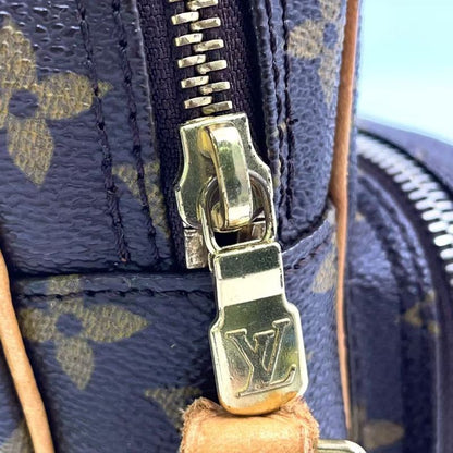 Louis Vuitton Amazon Monogram Leather × PVC Brown Shoulder Bag Gold M45236