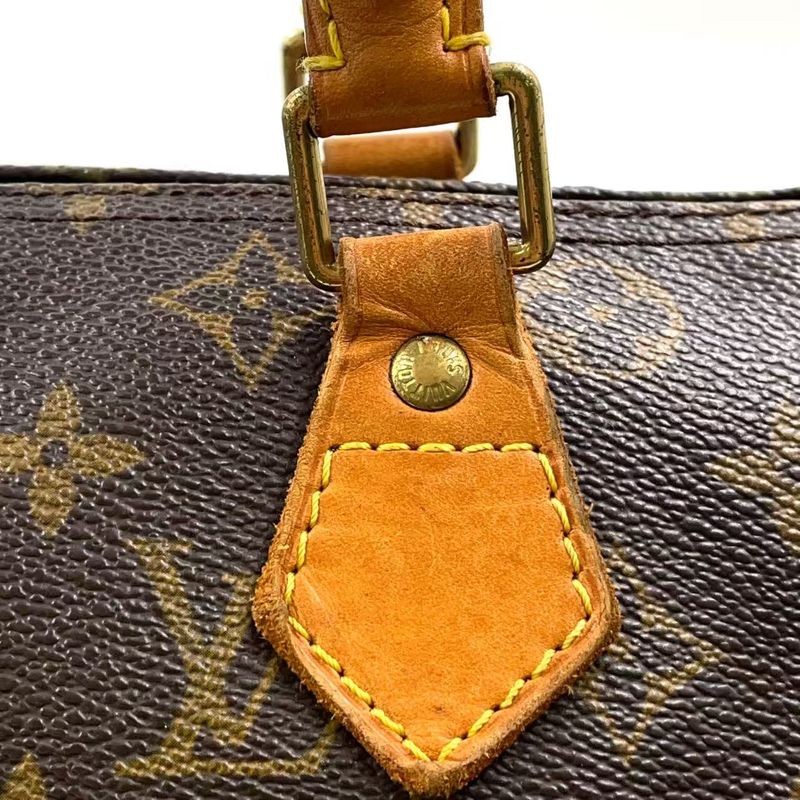 Louis Vuitton Speedy 30 Monogram Leather X PVC Brown Handbag Gold M41526
