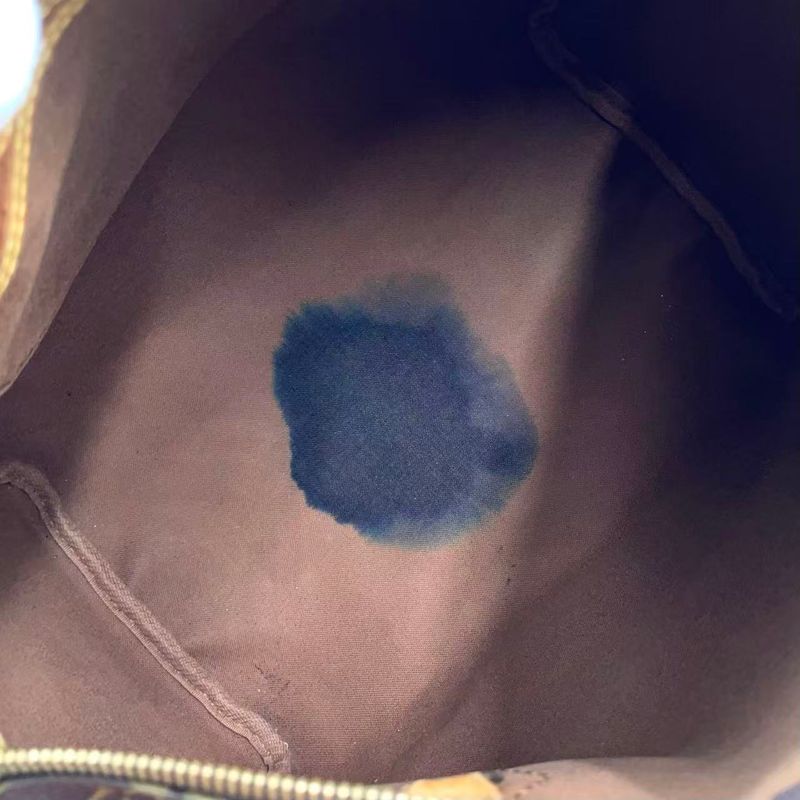 Louis Vuitton Speedy 30 Monogram Leather X PVC Brown Handbag Gold M41526