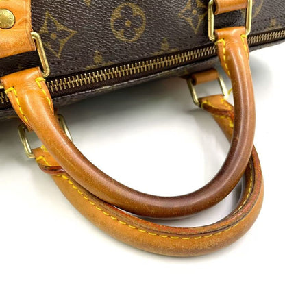 Louis Vuitton Speedy 30 Monogram Leather X PVC Brown Handbag Gold M41526