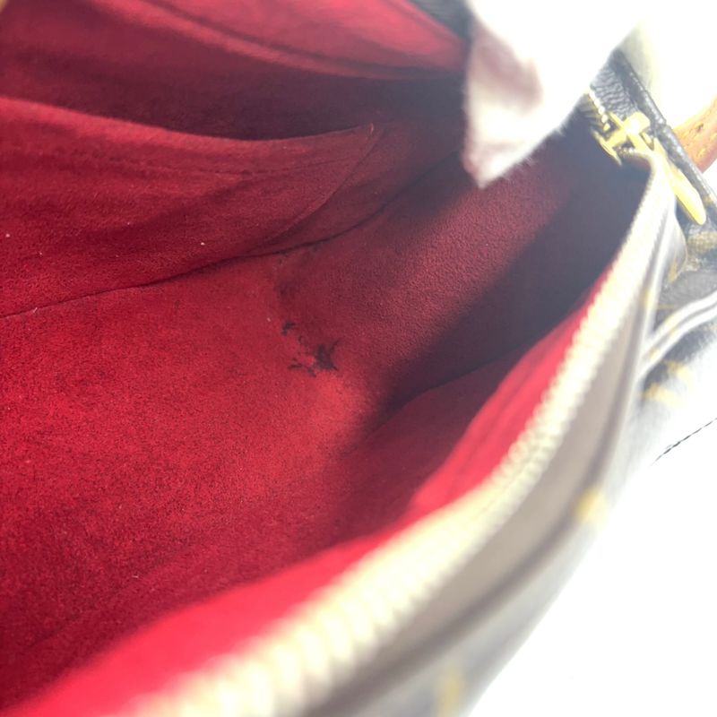 Louis Vuitton Vivacite MM Monogram Leather × PVC Brown Shoulder Bag Gold M51164