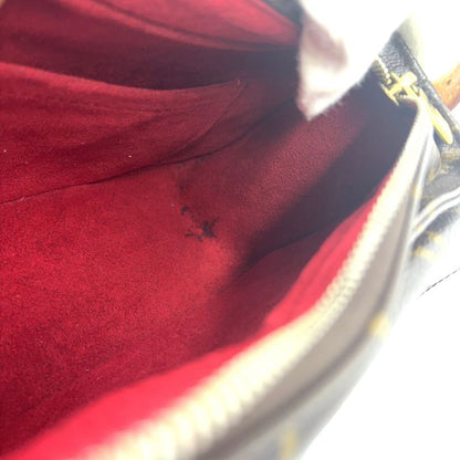 Louis Vuitton Vivacite MM Monogram Leather × PVC Brown Shoulder Bag Gold M51164