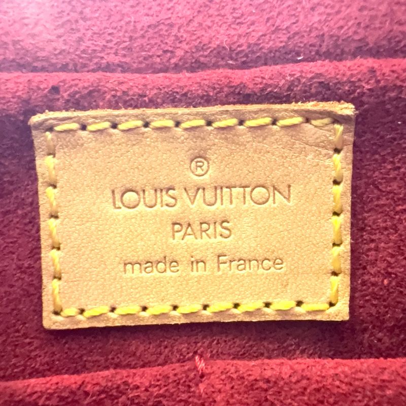 Louis Vuitton Vivacite MM Monogram Leather × PVC Brown Shoulder Bag Gold M51164