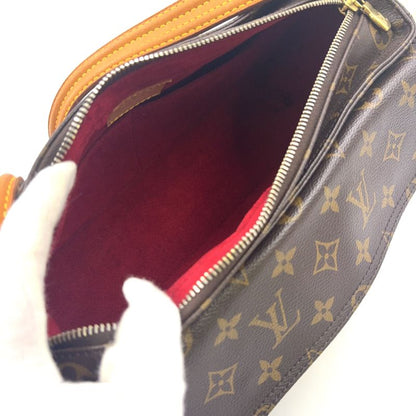 Louis Vuitton Vivacite MM Monogram Leather × PVC Brown Shoulder Bag Gold M51164