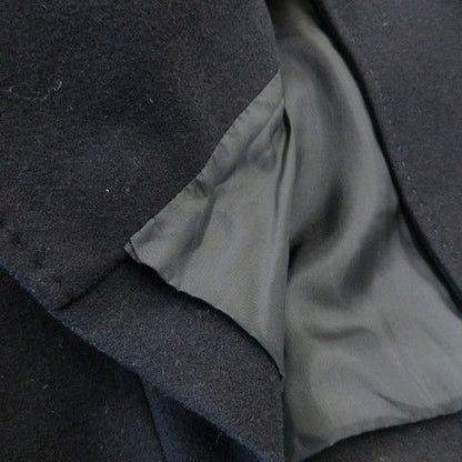 Celine Tailored Jacket Short Coat Fully Lined Melton Cashmere 38 M Navy Ck19 •