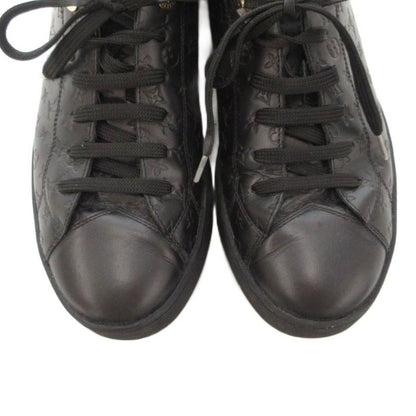 Louis Vuitton Monogram Low Cut Sneakers Leather Logo Shape Press All Over