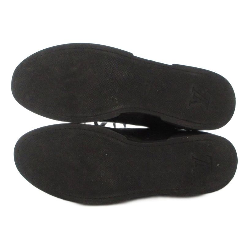 Louis Vuitton Monogram Low Cut Sneakers Leather Logo Shape Press All Over