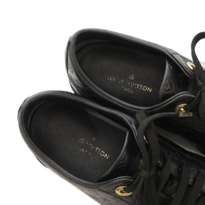 Louis Vuitton Monogram Low Cut Sneakers Leather Logo Shape Press All Over