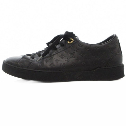 Louis Vuitton Monogram Low Cut Sneakers Leather Logo Shape Press All Over