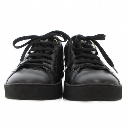 Louis Vuitton Monogram Low Cut Sneakers Leather Logo Shape Press All Over