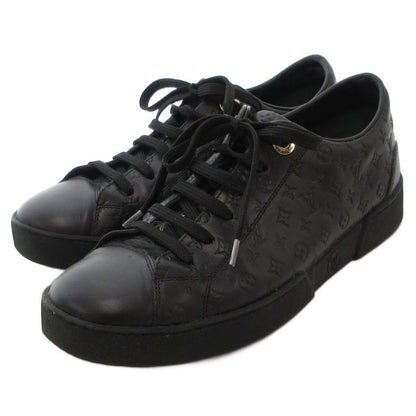 Louis Vuitton Monogram Low Cut Sneakers Leather Logo Shape Press All Over