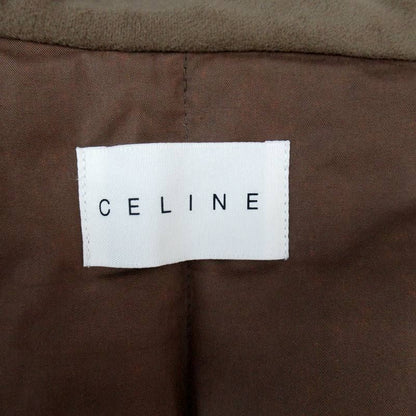Celine × Nishikaw a Down Vest Jacket Mid Length Macadam Pattern Beige Sm18 • Gy18