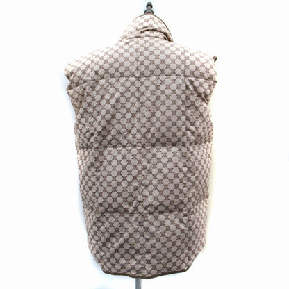 Celine × Nishikaw a Down Vest Jacket Mid Length Macadam Pattern Beige Sm18 • Gy18