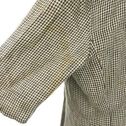 Christian Dior Coordonnees Long Jacket Tailor Collar Double Short Sleeve Check