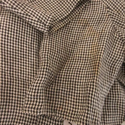 Christian Dior Coordonnees Long Jacket Tailor Collar Double Short Sleeve Check