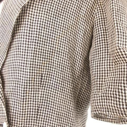 Christian Dior Coordonnees Long Jacket Tailor Collar Double Short Sleeve Check