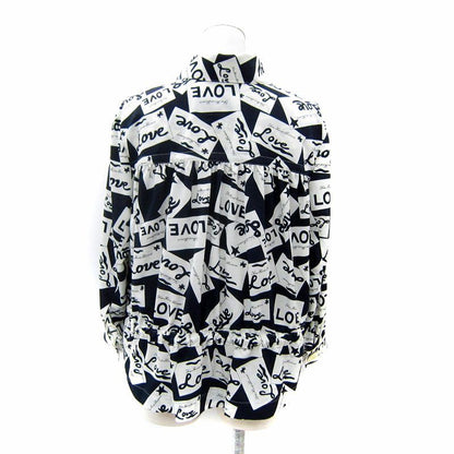 Yves Saint Laurent Blouse Shirt Long Sleeve Allover Pattern