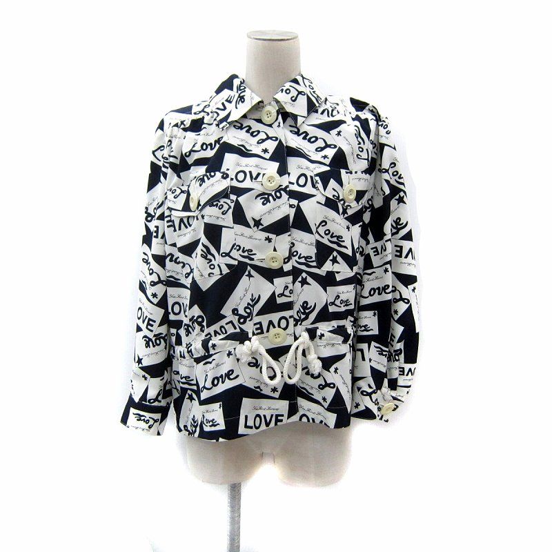 Yves Saint Laurent Blouse Shirt Long Sleeve Allover Pattern
