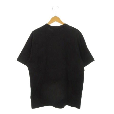 Gucci T-Shirt Short Sleeve Crew Neck Print Logo Cotton L Black Ah2 • Gy18