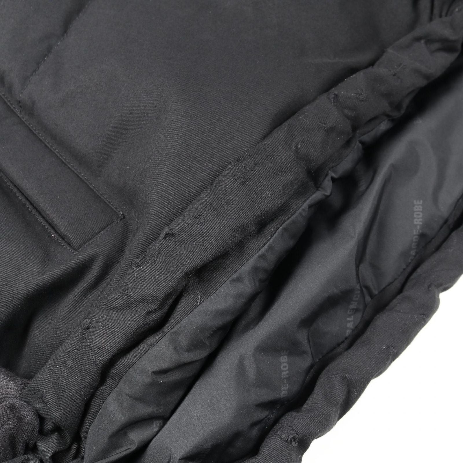 Balenciaga Boxy Puffer Boxy Puffer Black Nylon Jacket Men's a