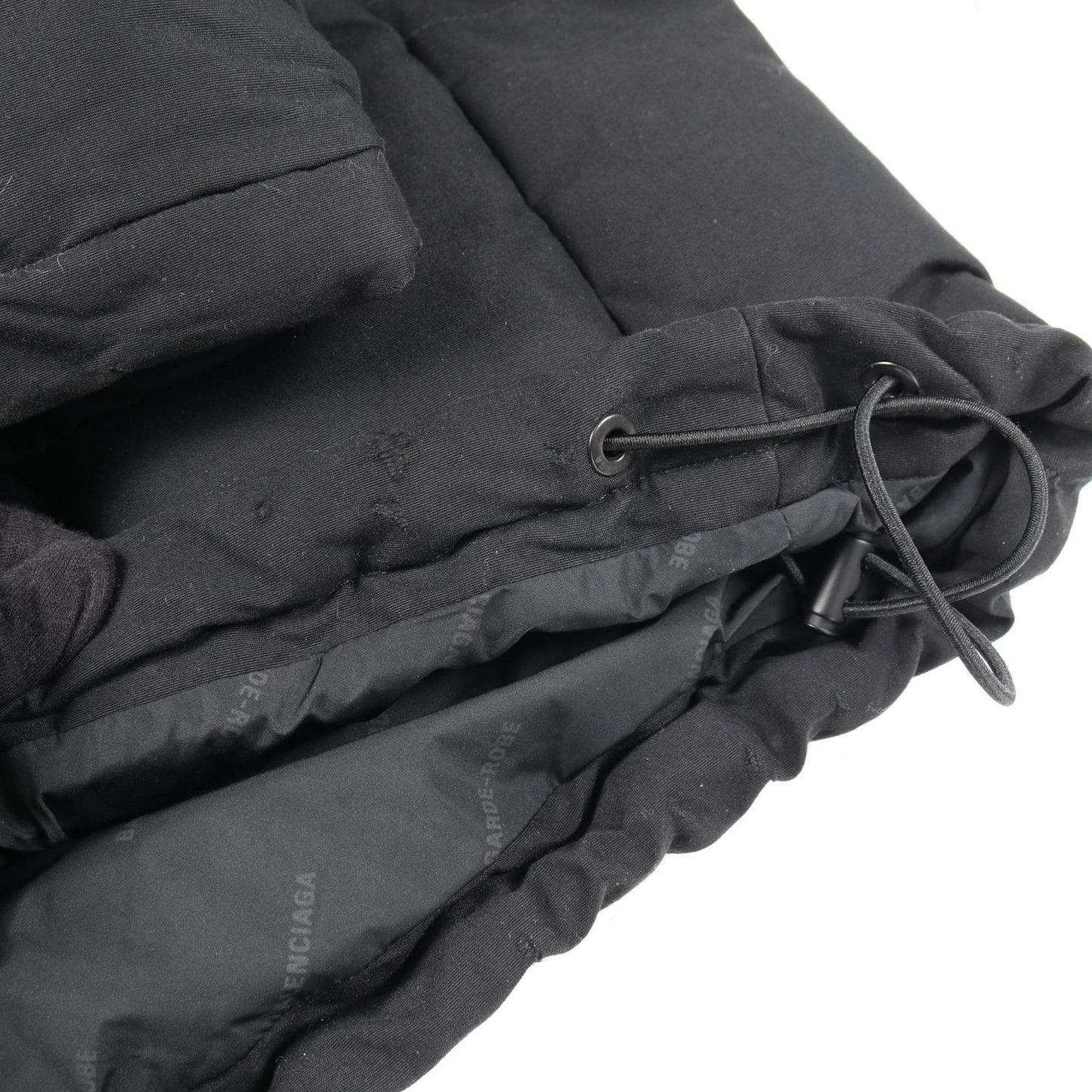 Balenciaga Boxy Puffer Boxy Puffer Black Nylon Jacket Men's a