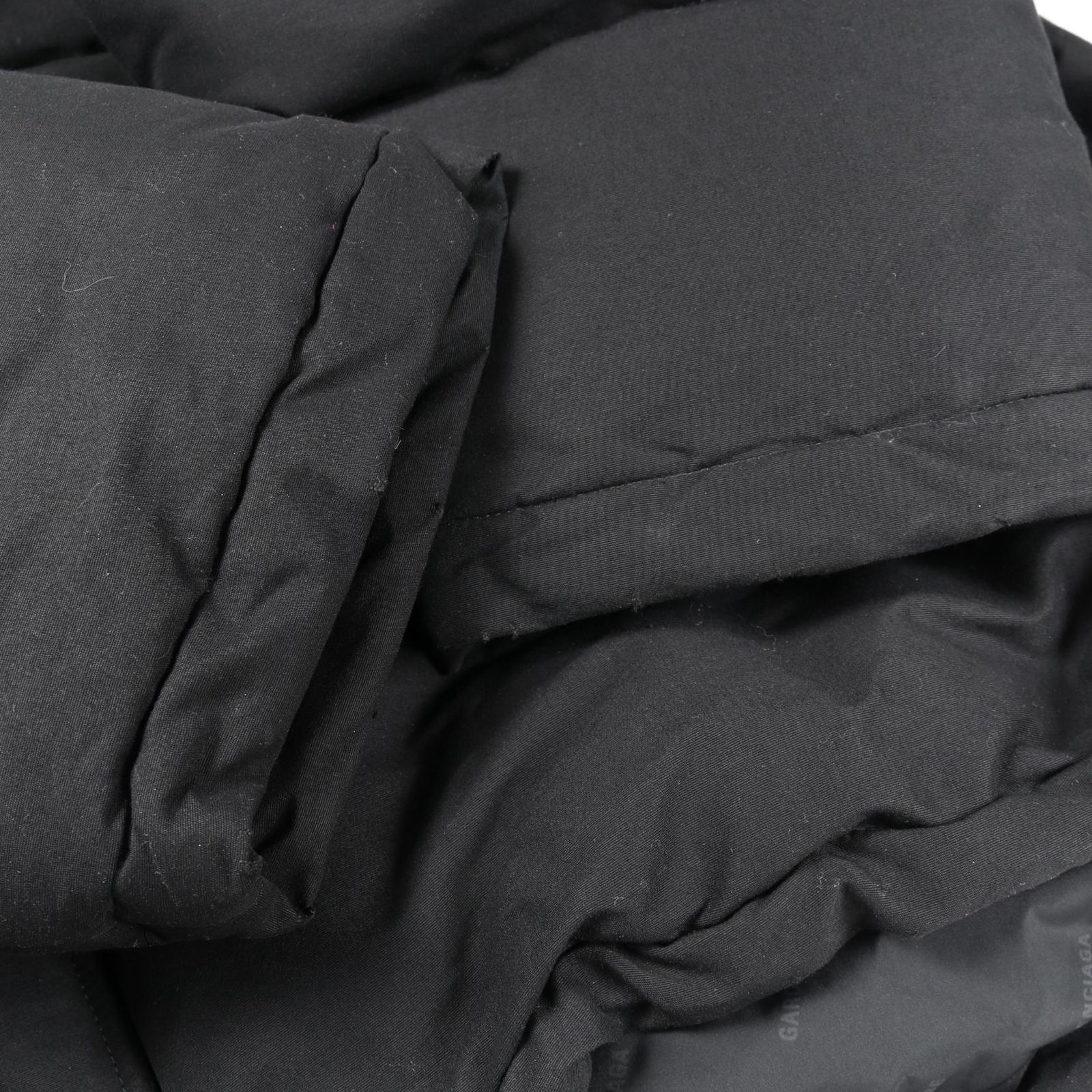 Balenciaga Boxy Puffer Boxy Puffer Black Nylon Jacket Men's a