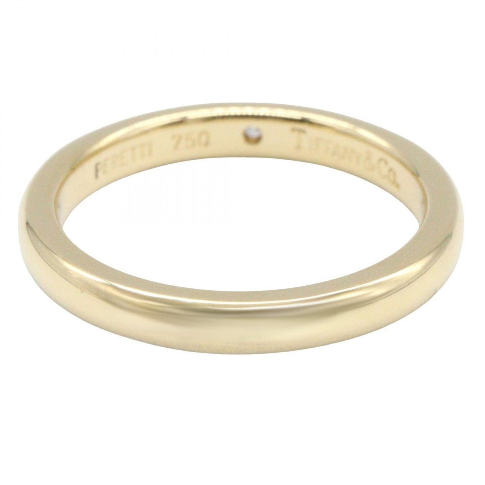 Tiffany＆co Ring Stacking Band 1pd Ring #9.5 K18 (yellow Gold)