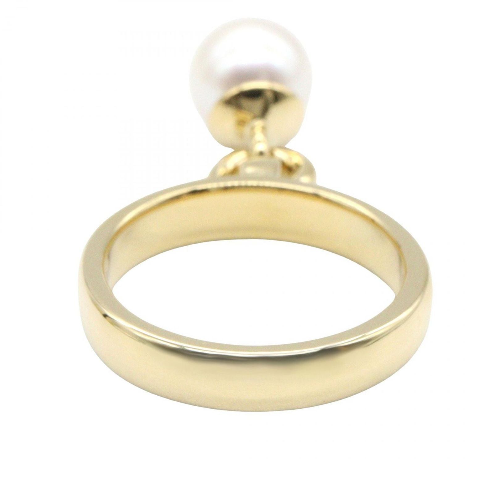 Tiffany＆co Ring Door Knocker Pearl Ring #10.5 K18 (yellow Gold)