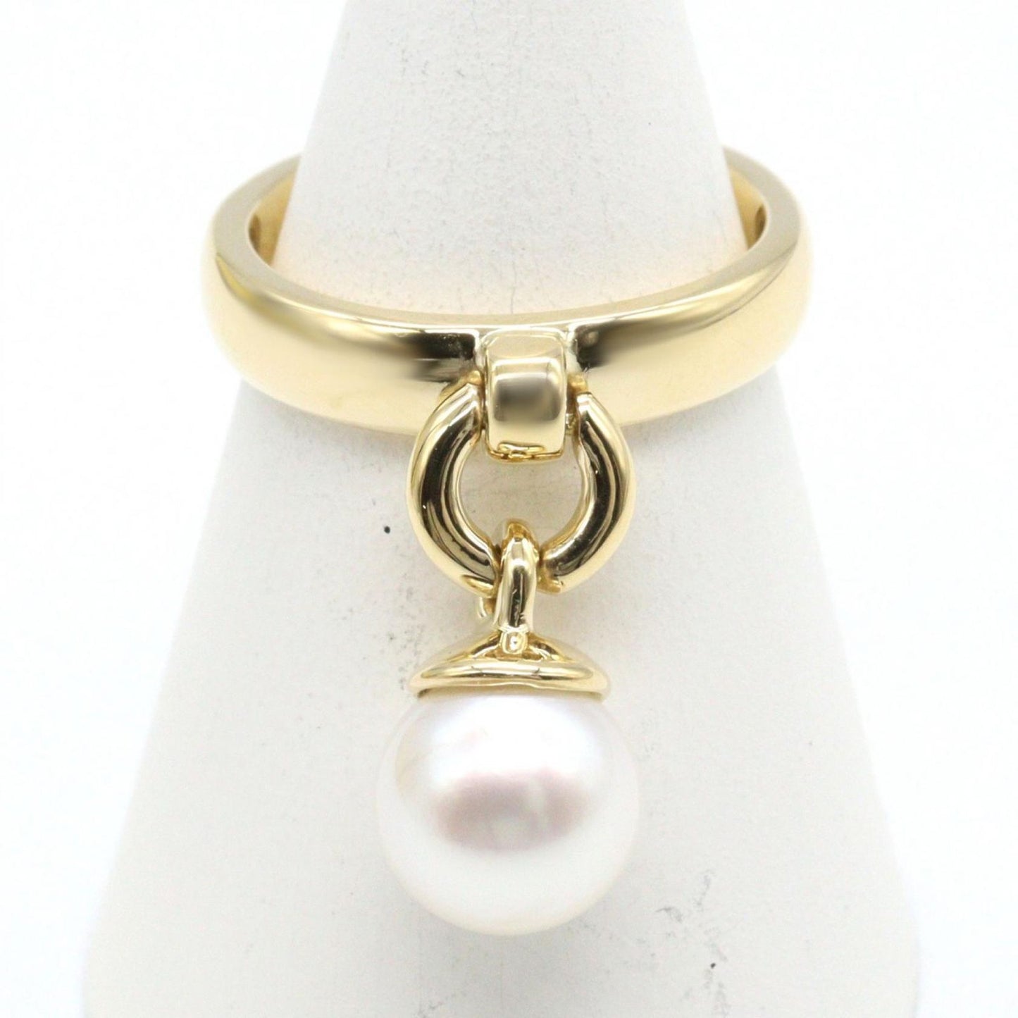 Tiffany＆co Ring Door Knocker Pearl Ring #10.5 K18 (yellow Gold)