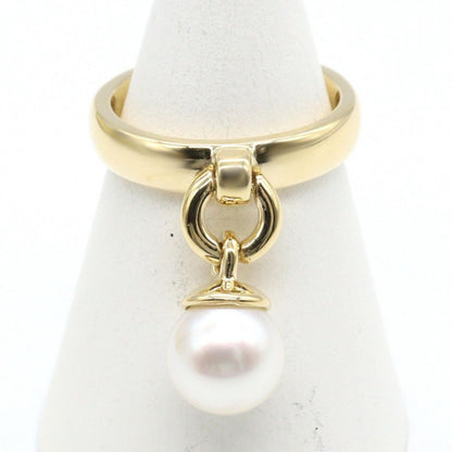 Tiffany＆co Ring Door Knocker Pearl Ring #10.5 K18 (yellow Gold)