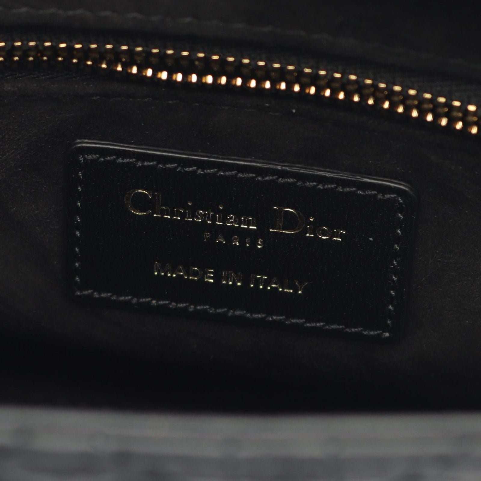 Dior Handbag Lady Dior My Abcdior Lady Dior Small Cannage Mo538ongh Black