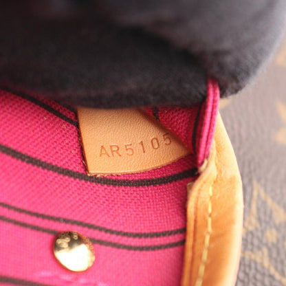 Louis Vuitton Tote Bag Neverfull PM M41245 Pivoine PVC Coated Canvas Leather