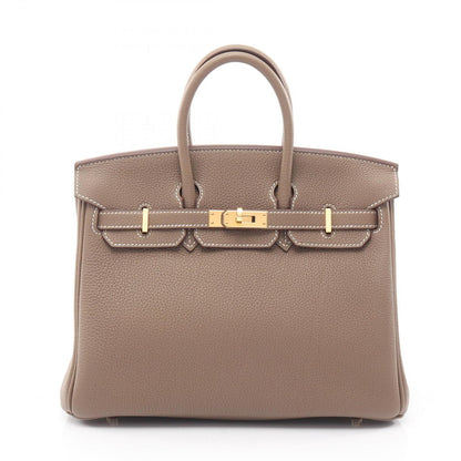Hermes Handbag Birkin 25 Etoupe Leather Birkin 25 Etoupe Women's a