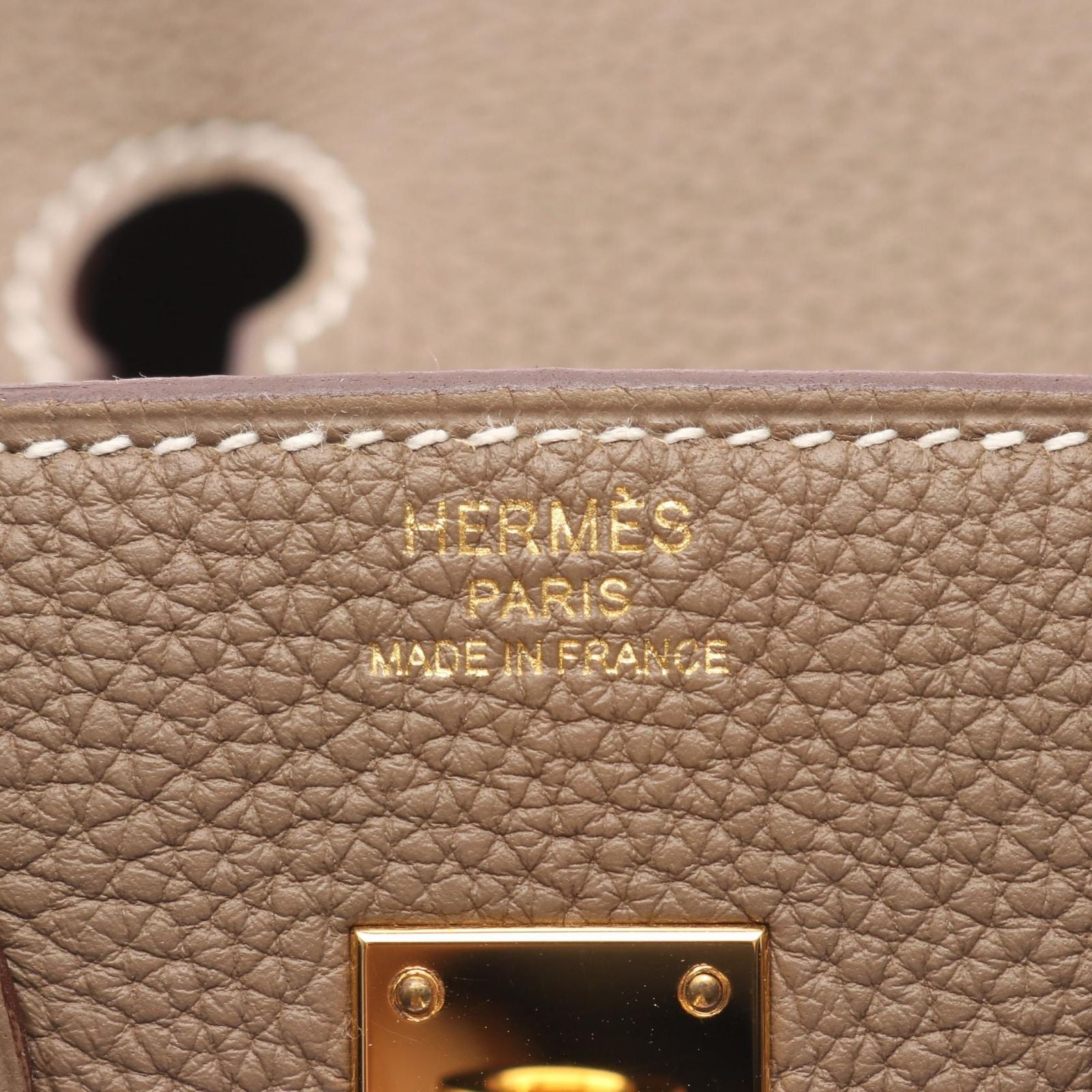 Hermes Handbag Birkin 25 Etoupe Leather Birkin 25 Etoupe Women's a