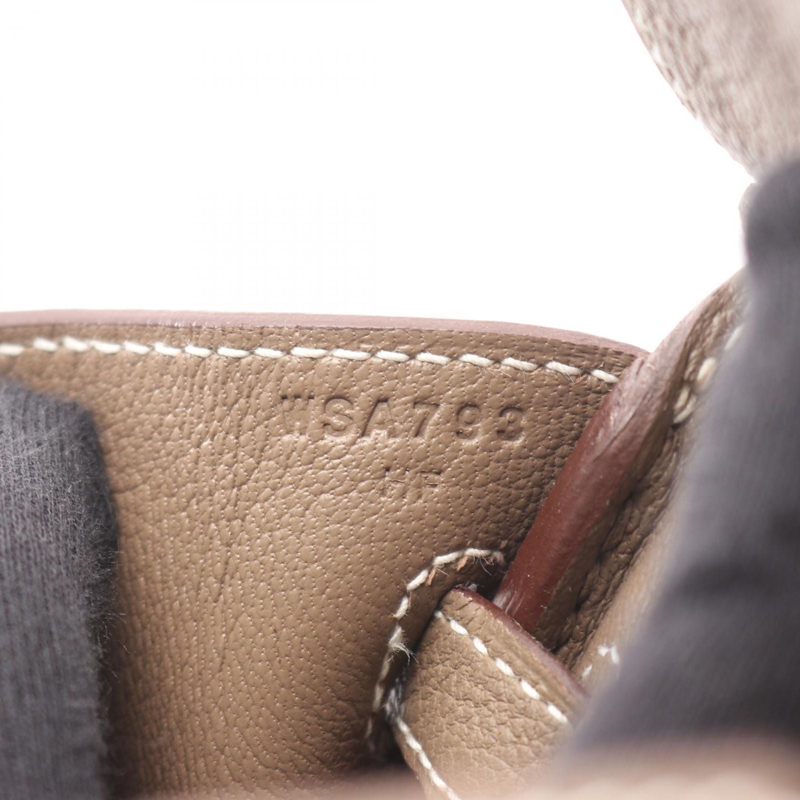 Hermes Handbag Birkin 25 Etoupe Leather Birkin 25 Etoupe Women's a