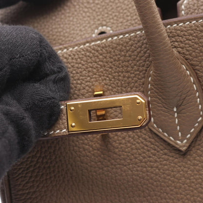 Hermes Handbag Birkin 25 Etoupe Leather Birkin 25 Etoupe Women's a